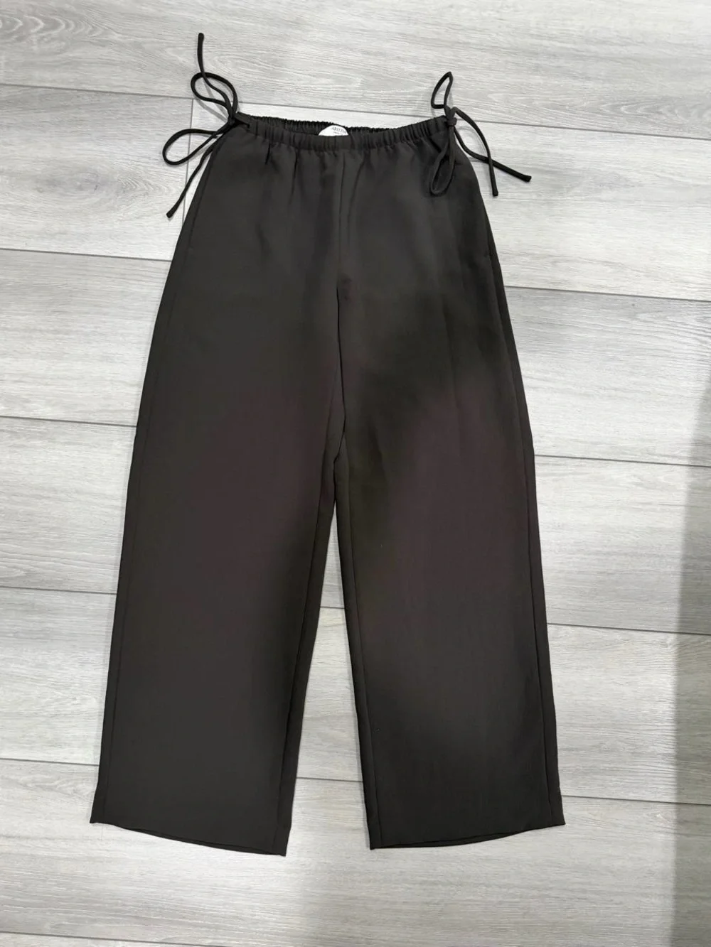 Artisan Pant - Crepette™ Japanese crepe relaxed wide-leg pants with waist ties.